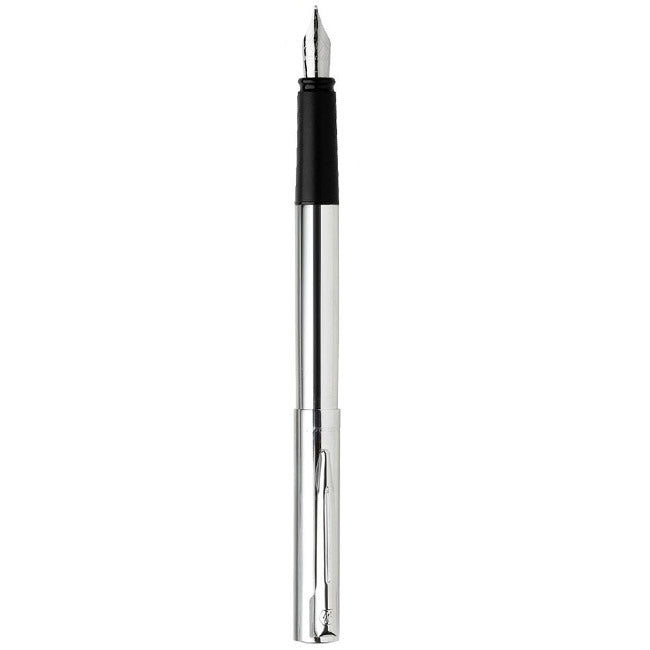 Waterman Fountain Pen Shiny Chrome Steel Fine Nib - PAPETERIE Le bon écolier