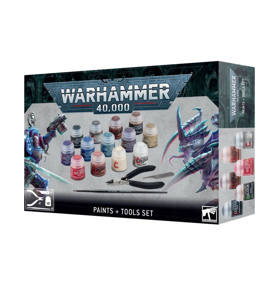 Warhammer 40,000: Set Peintures + Outils - PAPETERIE Le bon écolier