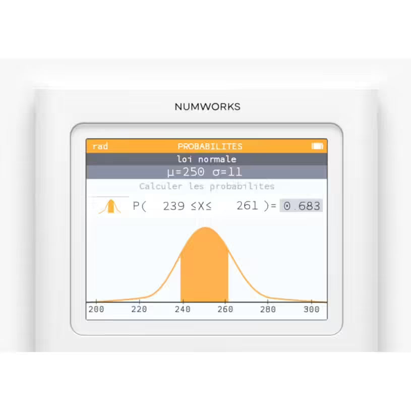 Calculatrice graphique NumWorks - Edition Python - blanche