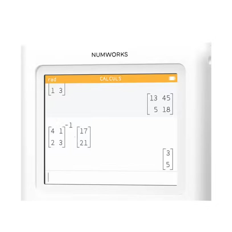 Calculatrice graphique NumWorks - Edition Python - blanche