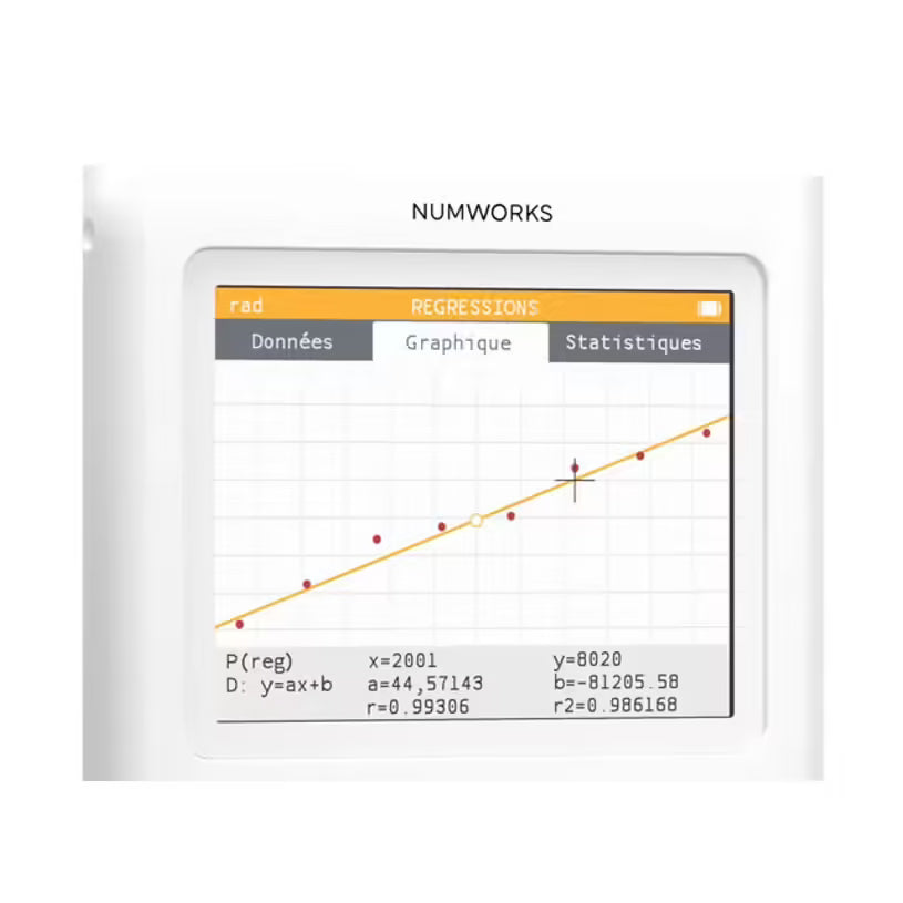 Calculatrice graphique NumWorks - Edition Python - blanche