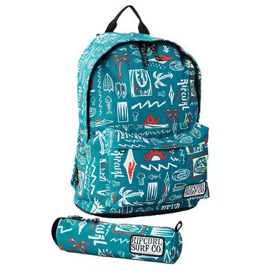 Sac à dos RIP CURL Dome Bts 1 compartiment Ocean + Trousse OFFERTE