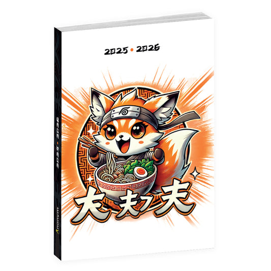 Agenda scolaire Fox Ramen ANONYM 2025-2026