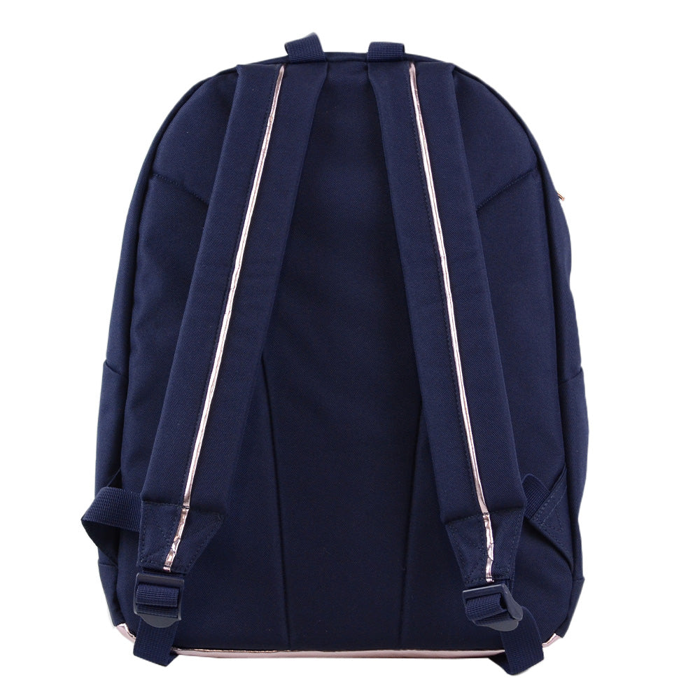 Sac à dos Glitter Butterfly ANONYM 2 compartiments bleu marine