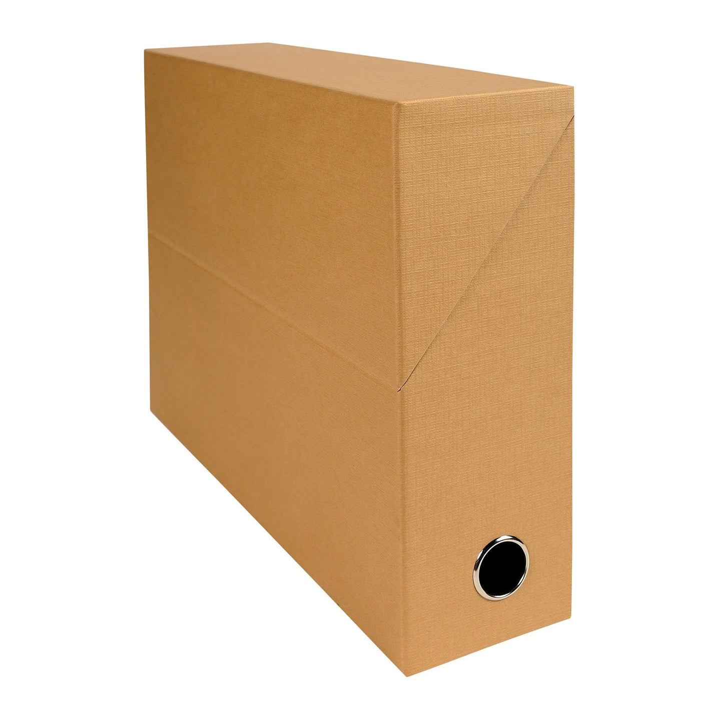 Boîte de classement carton papier grain toile dos 9 cm - couleurs assorties