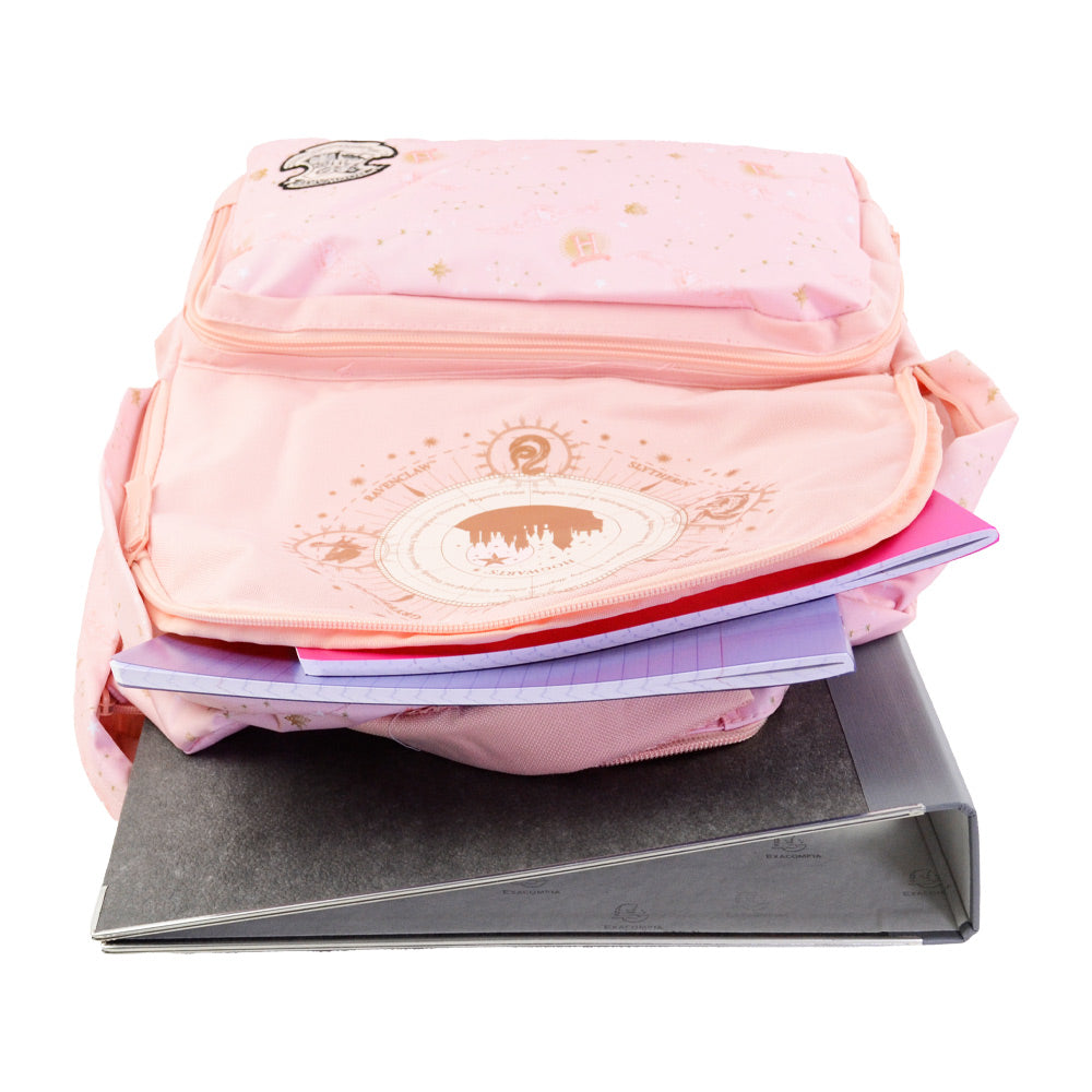 Sac à dos HARRY POTTER 2 compartiments rose