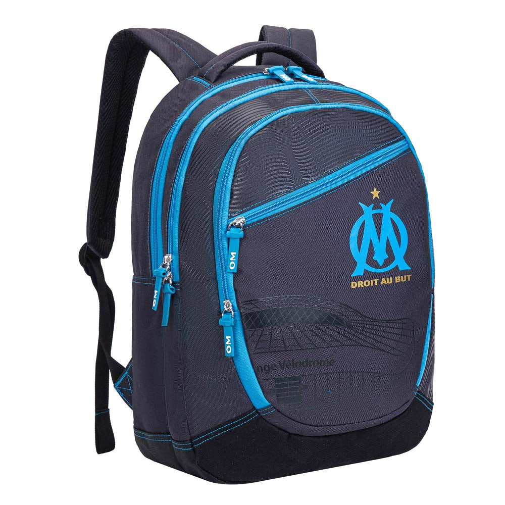 Sac à dos OLYMPIQUE DE MARSEILLE 3 compartiments gris