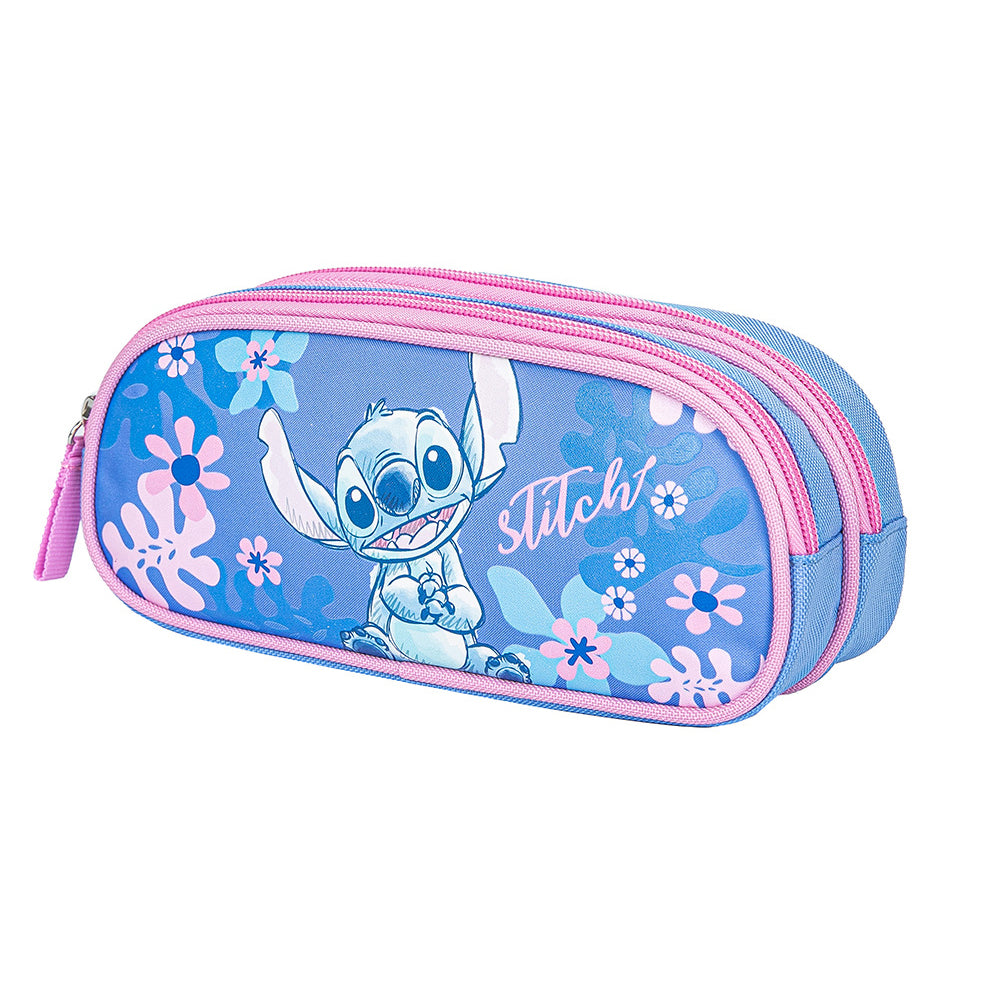 Trousse rectangulaire LILO ET STITCH Floral Vibes 2 compartiments