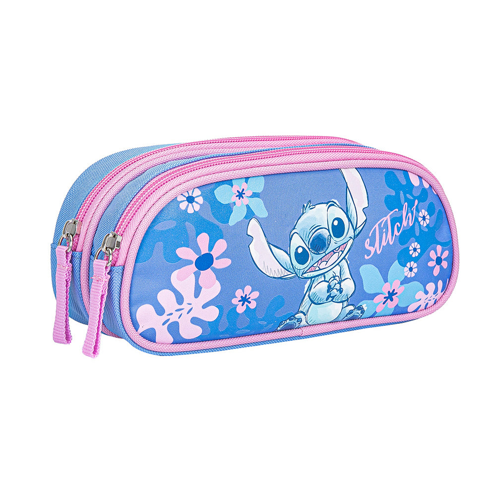 Trousse rectangulaire LILO ET STITCH Floral Vibes 2 compartiments