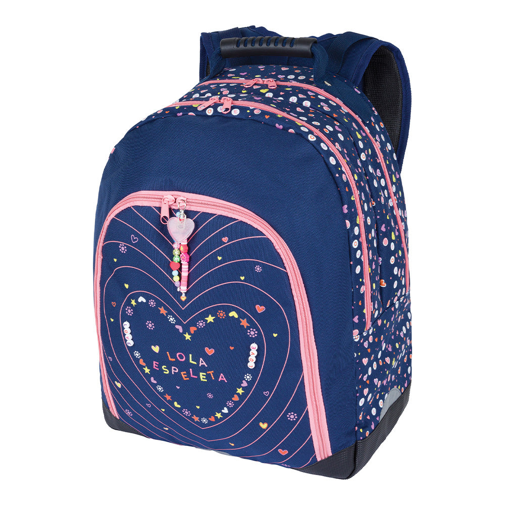 Sac à dos LOLA ESPELETA Love 2 compartiments bleu