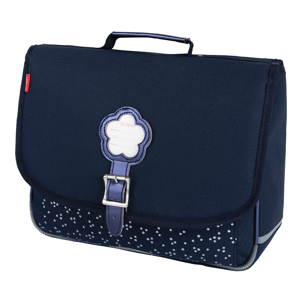Cartable KICKERS Blue Flower 35cm 1 compartiment
