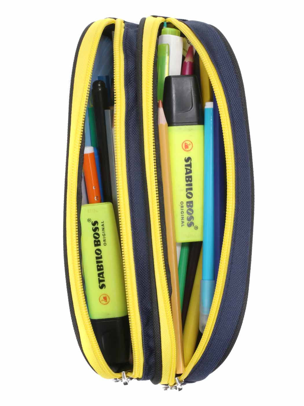 Trousse rectangulaire POKEMON Pikachu 2 compartiments bleu