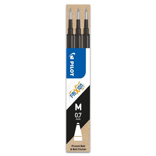 3 recharges pour Pilot Frixion roller