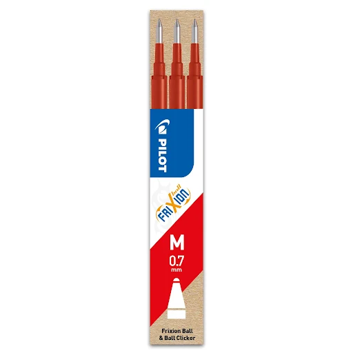 3 recharges pour Pilot Frixion roller
