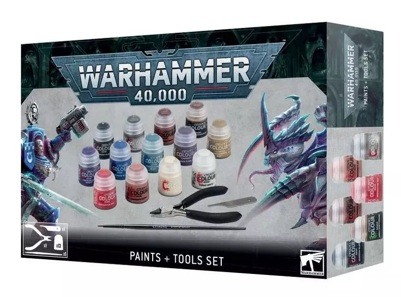 W40K : Accessoires - Paint + Tools Set
