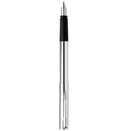 Waterman Fountain Pen Shiny Chrome Steel Fine Nib - PAPETERIE Le bon écolier