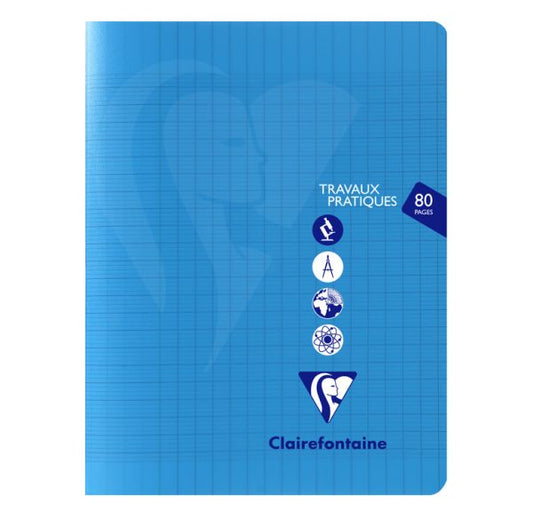 CAHIER DE TRAVAUX PRATIQUES CLAIREFONTAINE - 17X22 CM - 80 PAGES