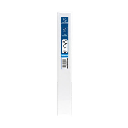 Classeur personnalisable A4+ EXACOMPTA Kreacover 4 anneaux dos 4cm blanc