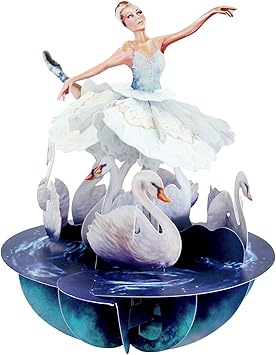 Pirouette Carte de vœux pop-up 3D – Cadeau d'anniversaire pour elle, maman, fille, épouse, petite amie - Carte de remerciement - Carte fleur pour la fête des mères