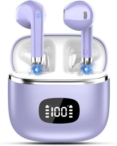 Ecouteurs Bluetooth sans Fil, 2023 Écouteurs Bluetooth 5.3 avec ENC Réduction Casque, 40 Heures Durée de Lecture avec Écran LED, Hi-FI Son Stéréo, IP7 Étanche, Contrôle Tactile Oreillette Bluetooth