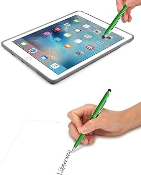 LIBERRWAY Stylet Tablette 2 en 1 Stylus avec Stylo Bille pour Smartphone Samsung ipad iPhone iPod Kindle Portable Téléphone Galaxy