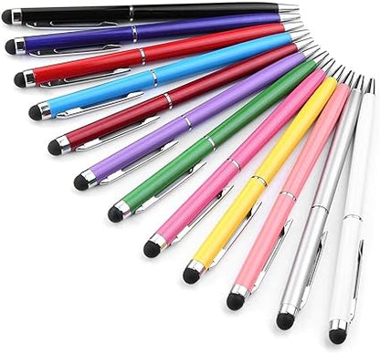 LIBERRWAY Stylet Tablette 2 en 1 Stylus avec Stylo Bille pour Smartphone Samsung ipad iPhone iPod Kindle Portable Téléphone Galaxy