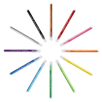 12 feutres pointe moyenne ultra lavable BIC KID COULEUR