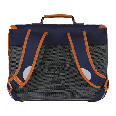 Cartable TANN'S Camille 2 compartiments 38cm Bleu Marine