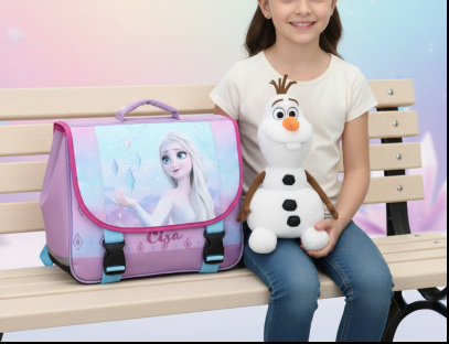 Cartable LA REINE DES NEIGES Sparkle More 38cm 2 compartiments