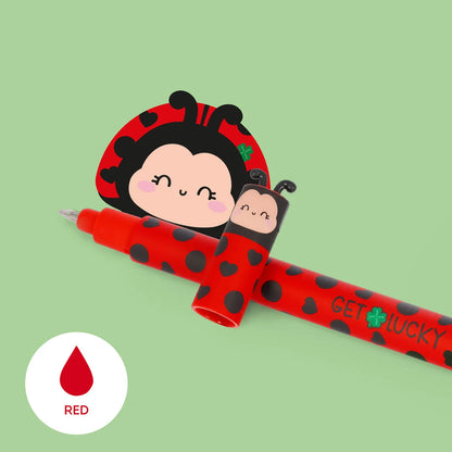 Stylo à Encre Gel Effaçable Ladybug « Get Lucky» - Erasable Pen