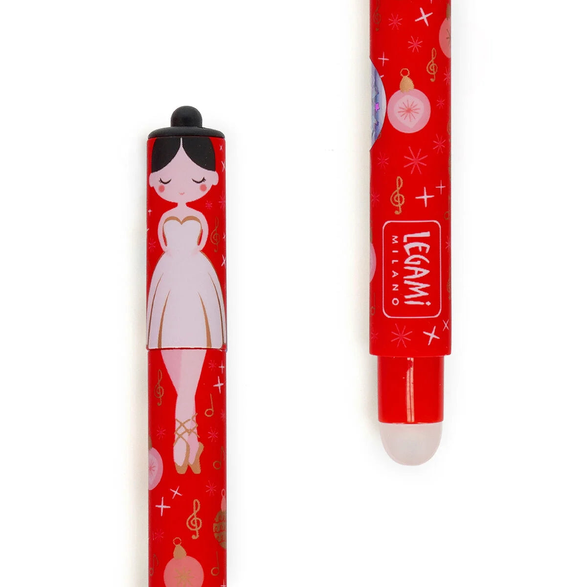 LEGAMI Set de 3 Stylos à Encre Gel Effaçable thermosensible style NOEL- The Nutcracker - Erasable Pen