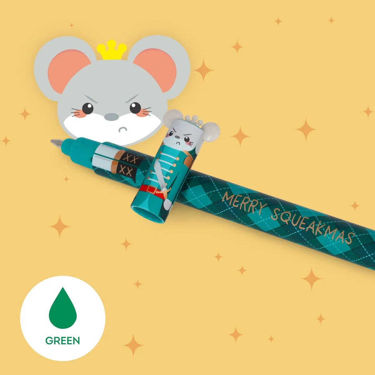 LEGAMI Set de 3 Stylos à Encre Gel Effaçable thermosensible style NOEL- The Nutcracker - Erasable Pen