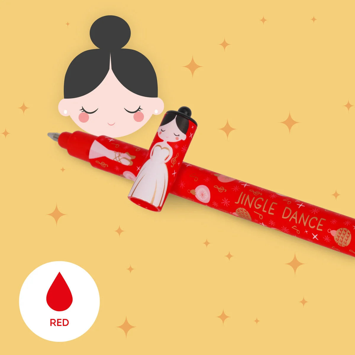 LEGAMI Set de 3 Stylos à Encre Gel Effaçable thermosensible style NOEL- The Nutcracker - Erasable Pen