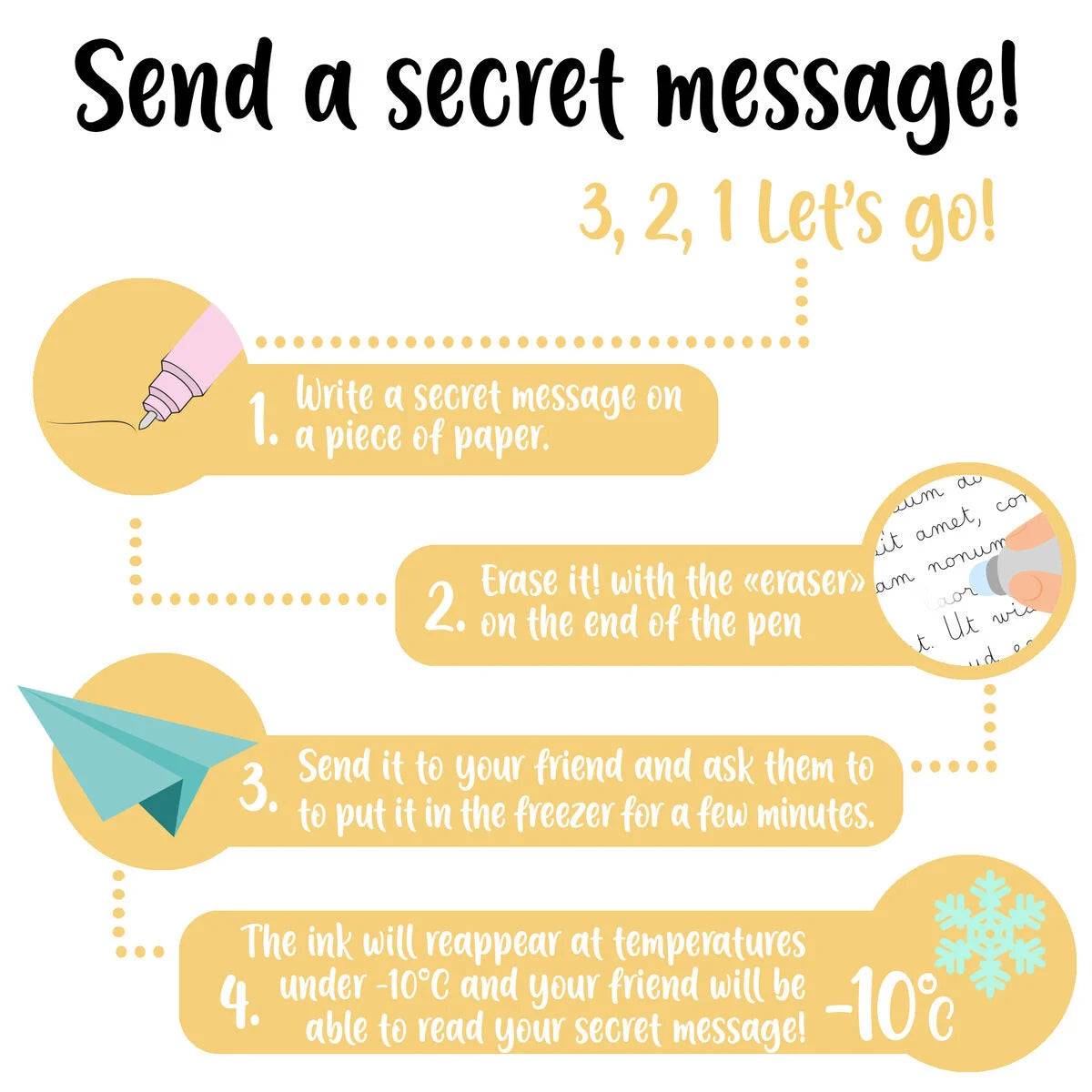 LEGAMI Set de 3 Stylos à Encre Gel Effaçable thermosensible style NOEL- The Nutcracker - Erasable Pen