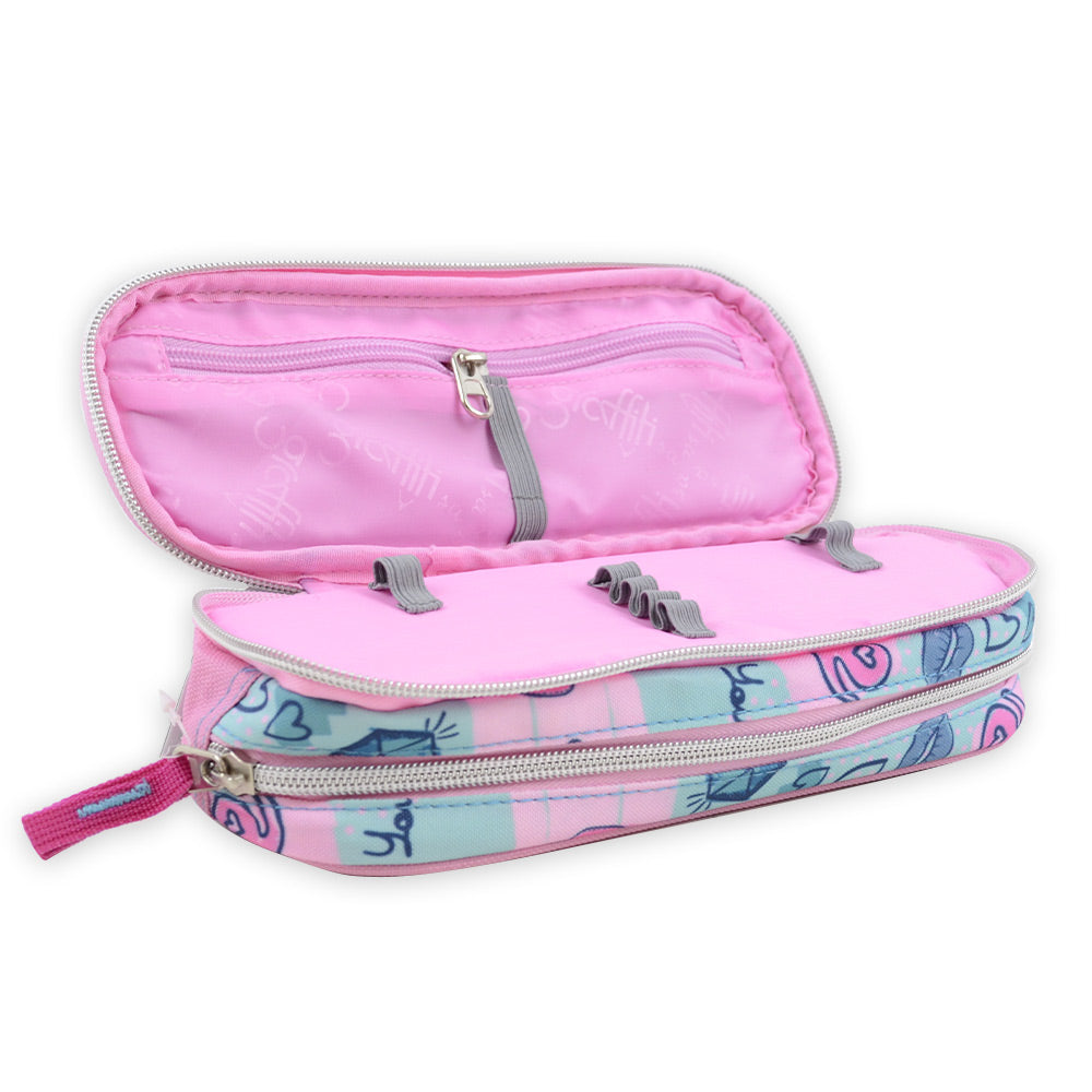 Trousse rectangulaire Fashion Girl 2 comaprtiments