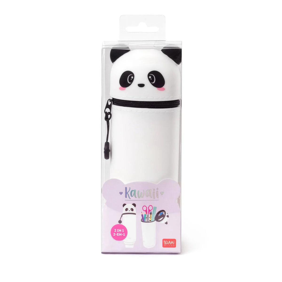 Trousse en Silicone Souple 2-en-1 - Kawaii PANDA LEGAMI