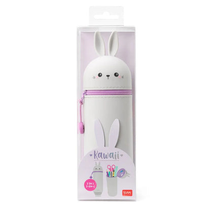 Trousse en Silicone Souple 2-en-1 - Kawaii Bunny LEGAMI