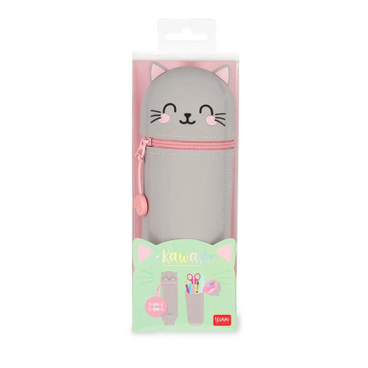 Trousse 2 en 1 en Silicone Kitty « Be Curious »