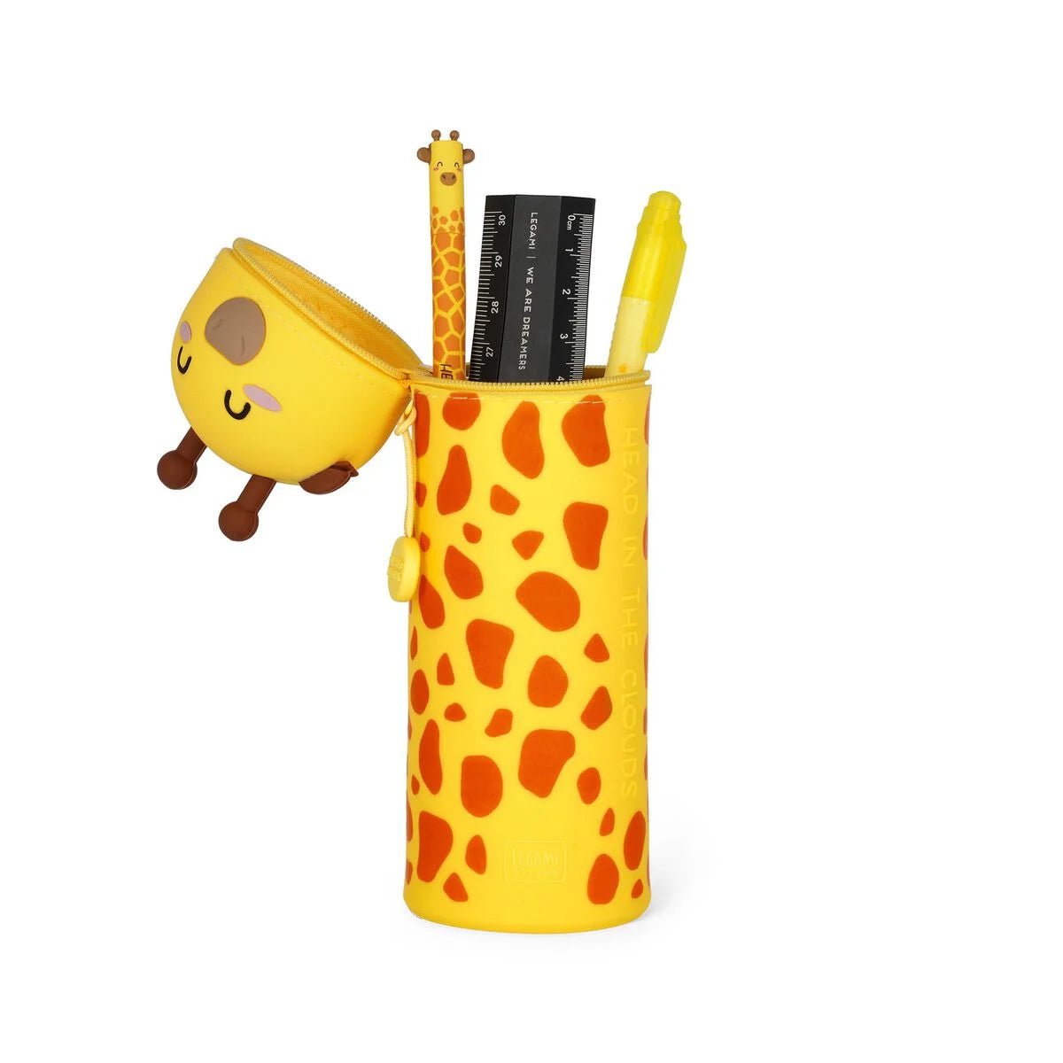 Trousse en Silicone Souple 2-en-1 - Kawaii Giraffe