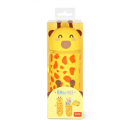 Trousse en Silicone Souple 2-en-1 - Kawaii Giraffe