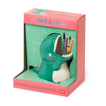 Pot à Crayons en Céramique Dino - Desk Friends