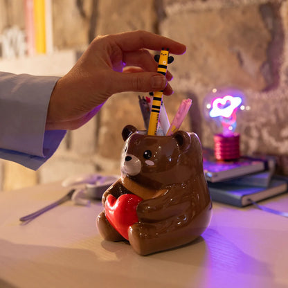 Pot à Crayons en Céramique - Teddy Bear - Desk Friends