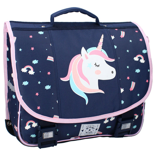 Cartable MILKY KISS Born to Be Licorne 2 compartiments 38cm