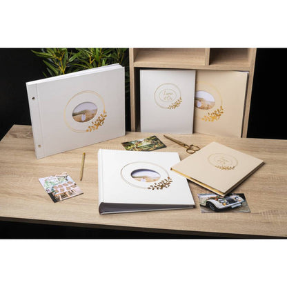 Album livre 60pbl 29x3-2cm Ringflower blanc/ Pc.