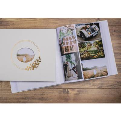 Album livre 60pbl 29x3-2cm Ringflower blanc/ Pc.