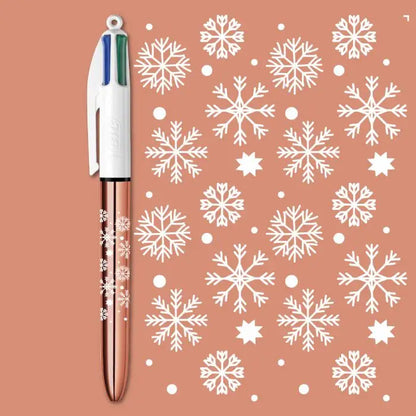 Collection BIC 4 Couleurs - Noël scintillant (violet)