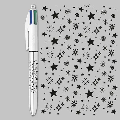 Collection BIC 4 Couleurs - Noël scintillant (violet)