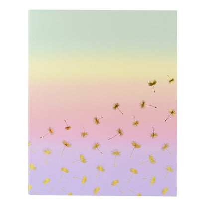 Classeur scolaire A4 ANONYM Sunset Pastel Pissenlit 4 anneaux