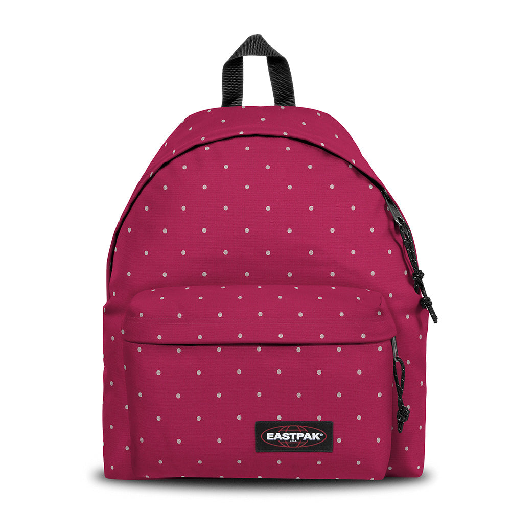 Sac à dos EASTPAK Padded Pak'r Glitter Dots Wine Silver 1 compartiment Bordeaux