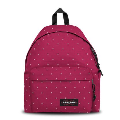 Sac à dos EASTPAK Padded Pak'r Glitter Dots Wine Silver 1 compartiment Bordeaux